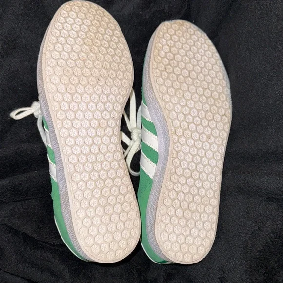 adidas Gazelle Green and White Sneakers - Picture 6 of 10